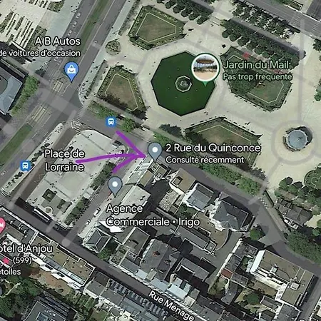 Lägenhet Penthouse / 2 Bedrooms In Center Of Angers